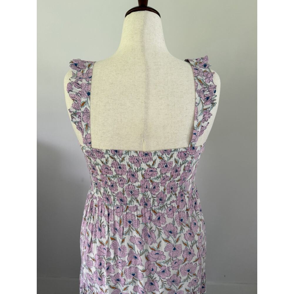 Haute Hippie Style Cottagecore Floral Tiered Maxi Dress Boho Garden Party Large - Picture 8 of 11